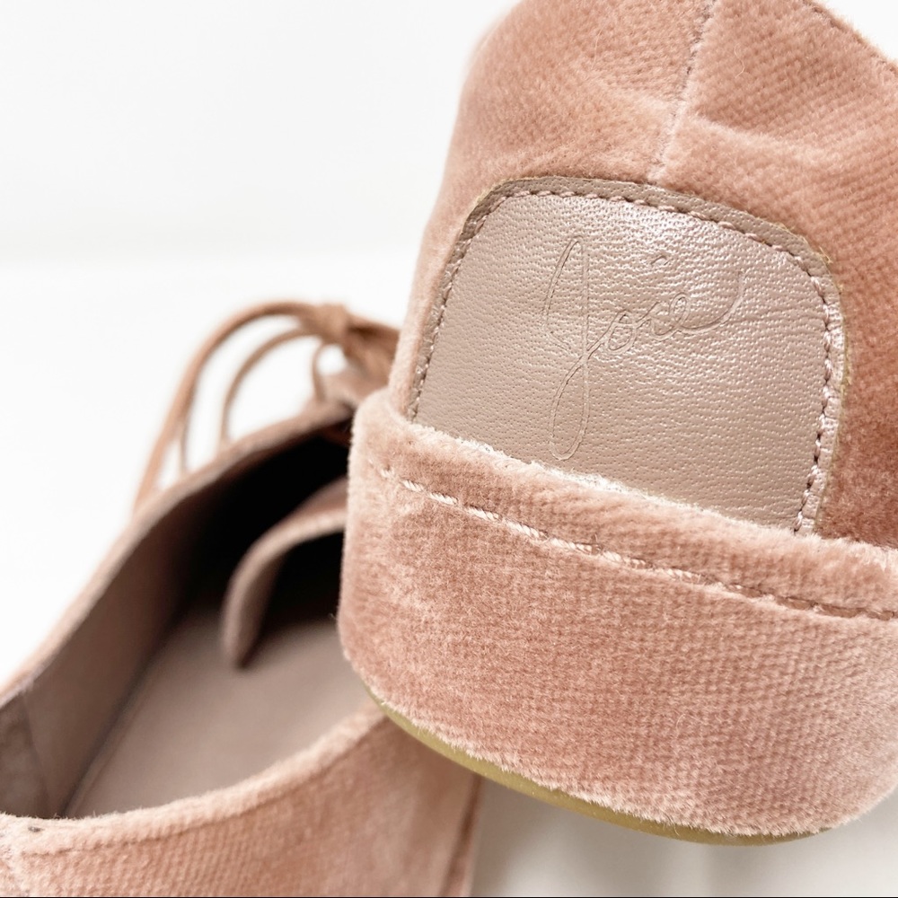 Joie Pink Daryl Velvet Low-Top Fashion Sneakers - Picture 5 of 8